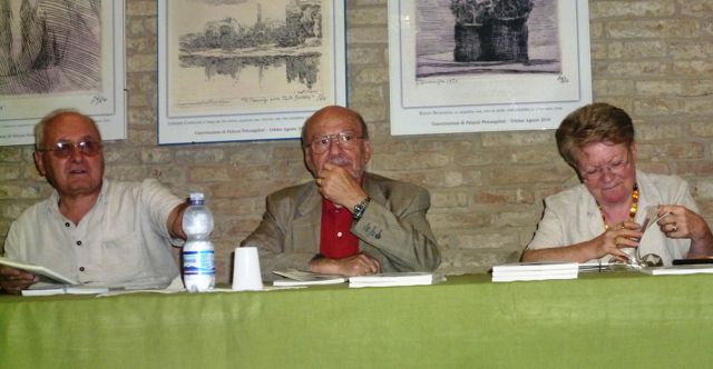 Da sinistra, Gastone Mosci, Mario Narducci, Maria Lenti.