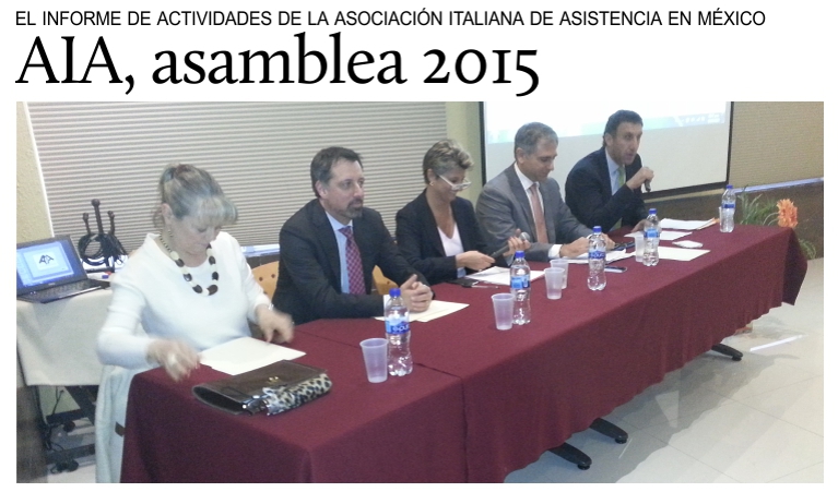 Se llev a cabo el 18 de marzo la Asamblea 2015 de la Asociacin Italiana de Asistencia.