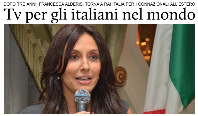Francesca Alderisi torna a Rai Italia