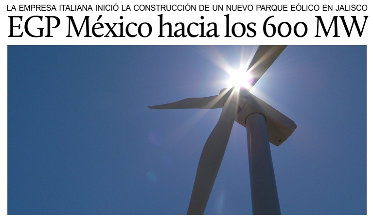 Enel Green Power, nueva central elica en Mxico.