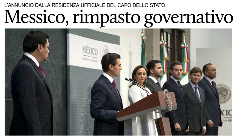 Messico, rimpasto governativo.