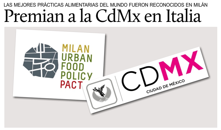 Premian a la CdMx en Miln por el Programa de Comedores Comunitarios.