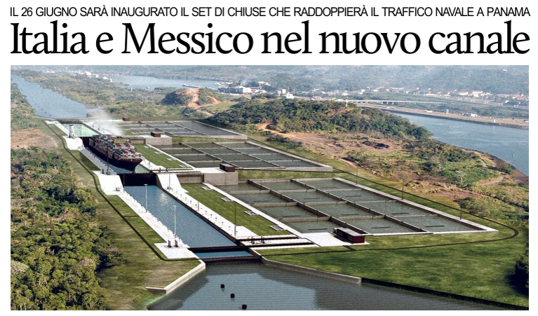 L'Italia e il Messico nel nuovo canale di Panama.