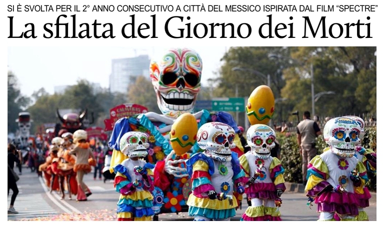 La sfilata del Giorno dei Morti a Citt del Messico.