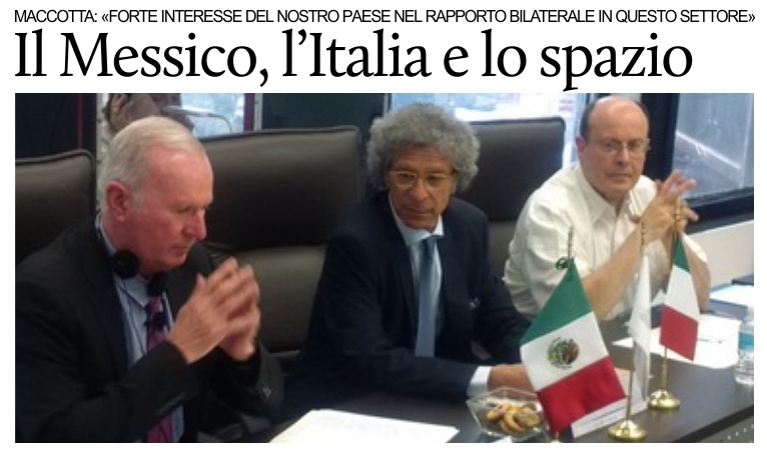 Messico-Italia: riunione di rappresentanti del settore aerospaziale.