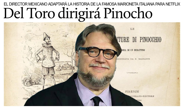 Guillermo del Toro dirigir Pinocho para Netflix.