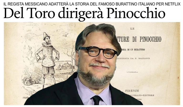 Guillermo del Toro diriger Pinocchio per Netflix.