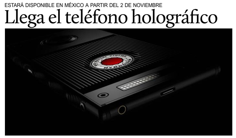 En otoo en Mxico el telfono hologrfico.