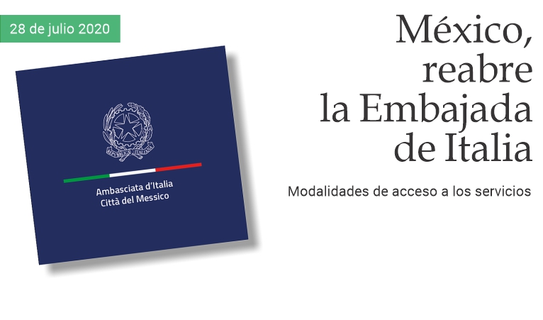 Mxico, reabre la Embajada italiana