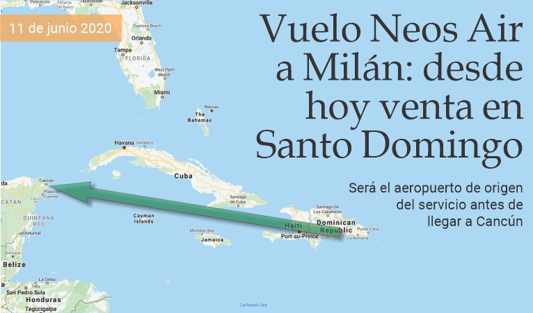 Vuelo Neos Air a Miln: desde hoy venta en Santo Domingo