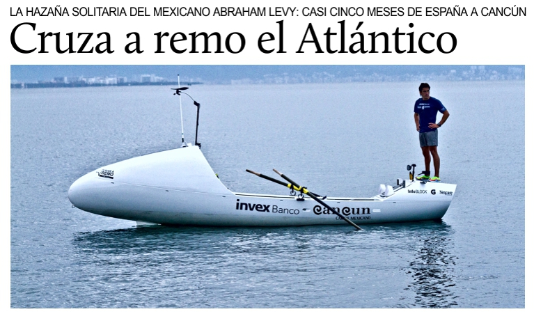 Del puerto de Palos a Canc�n en un bote de remos.
