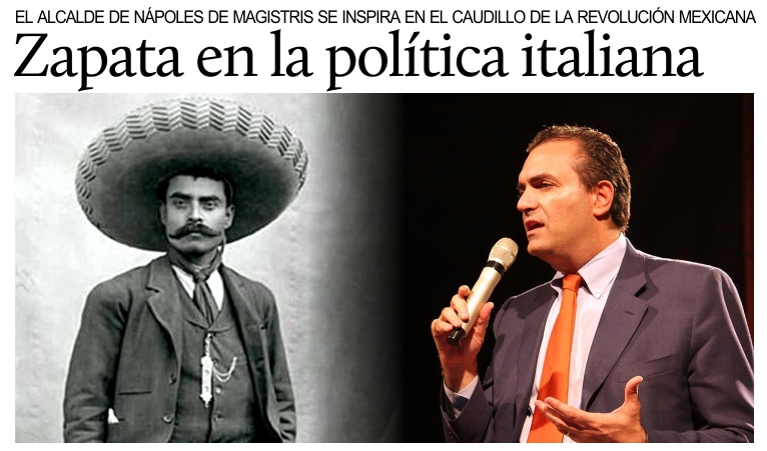 La figura de Emiliano Zapata inspira propuestas pol�ticas en Italia.