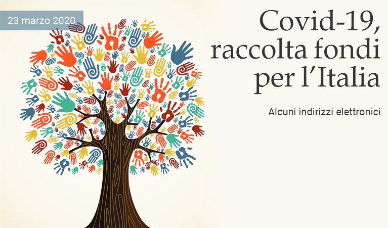 Covid-19, raccolta fondi per l'Italia
