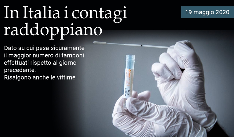 In Italia i contagi raddoppiano