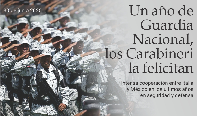 Un a�o de Guardia Nacional, los Carabinieri la felicitan