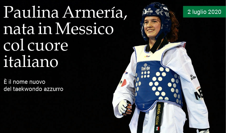 Paulina Armera, nata in Messico col cuore italiano