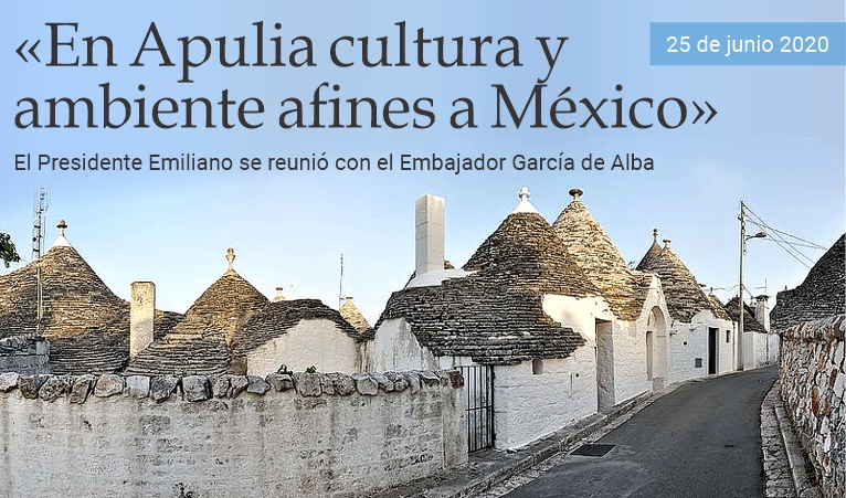 En Apulia cultura y ambiente afines a Mxico