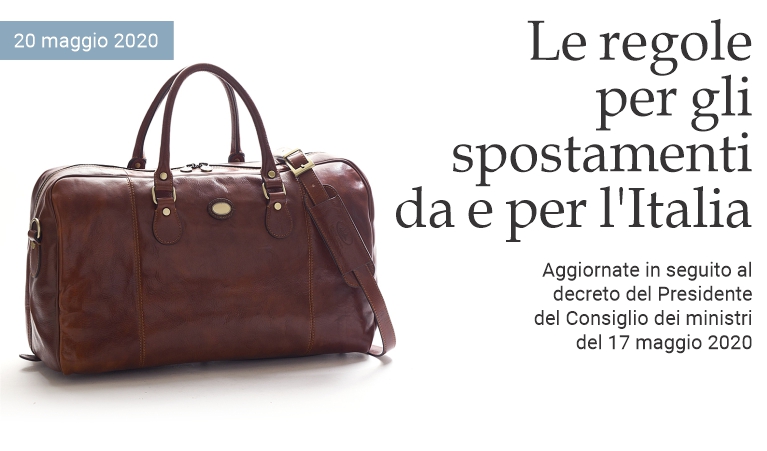 Le regole per gli spostamenti da e per l'Italia