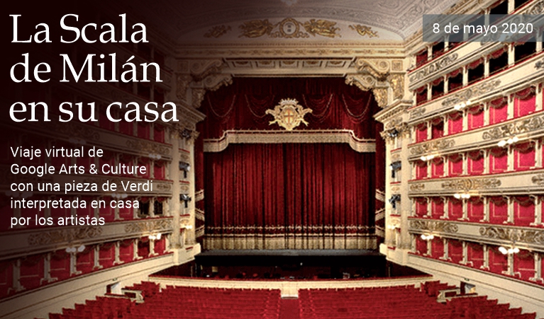 La Scala de Miln en su casa