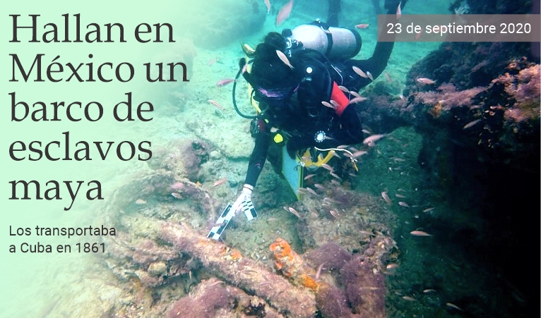 Hallan en Mxico un barco de esclavos mayas